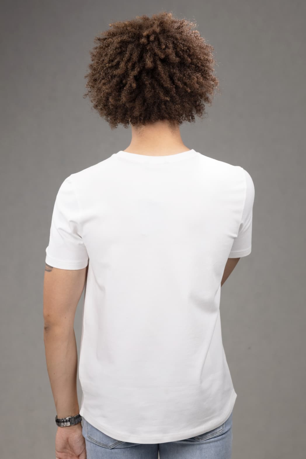 Crew Neck Slim fit T-Shirt in White