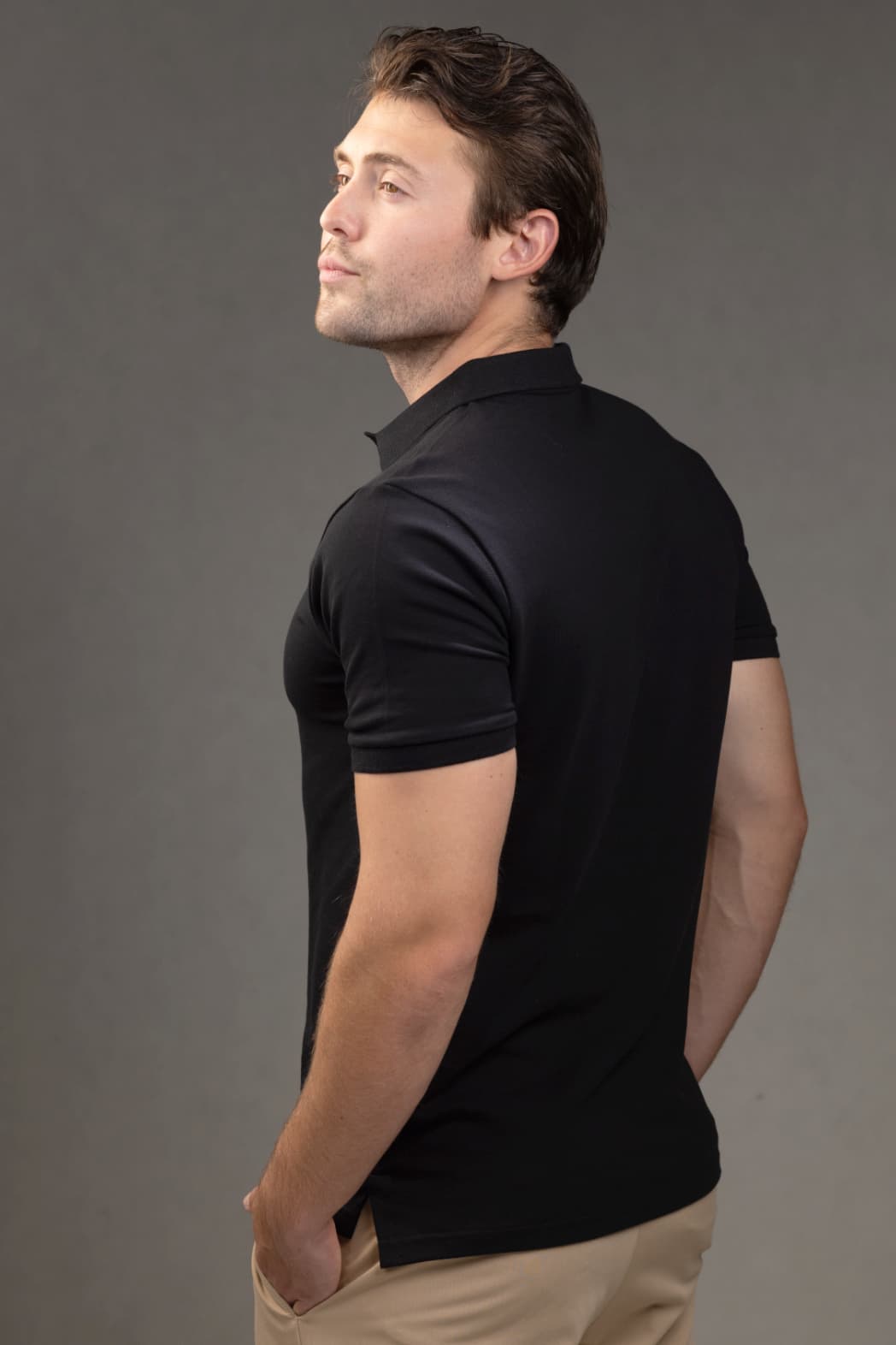 Polo Slim fit Shirt in Black