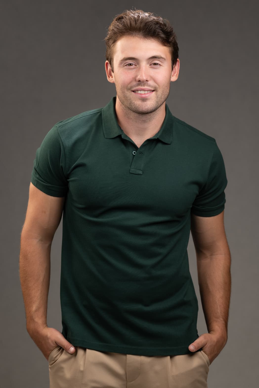 Polo Slim fit Shirt in Green