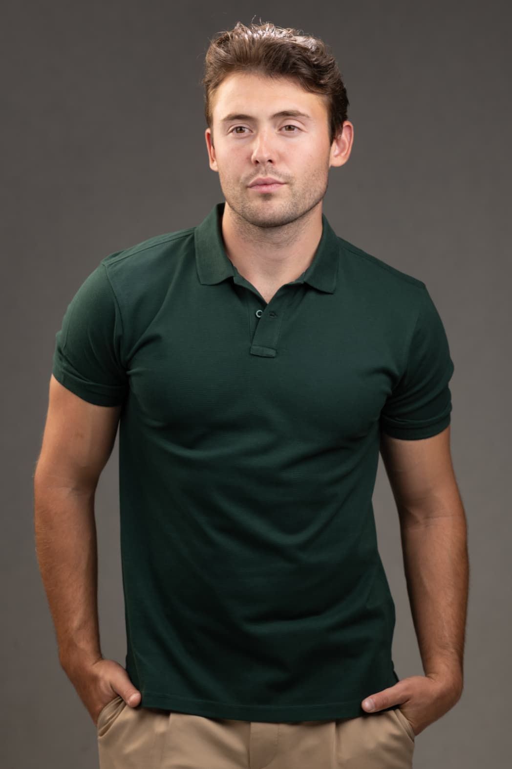 Polo Slim fit Shirt in Green