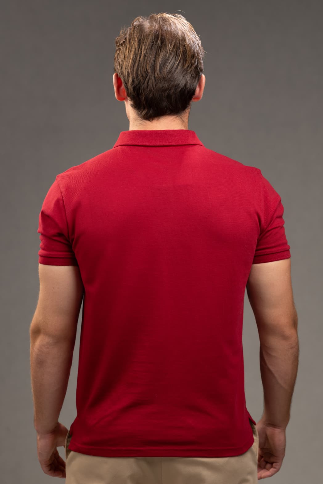 Polo Slim fit Shirt in Red