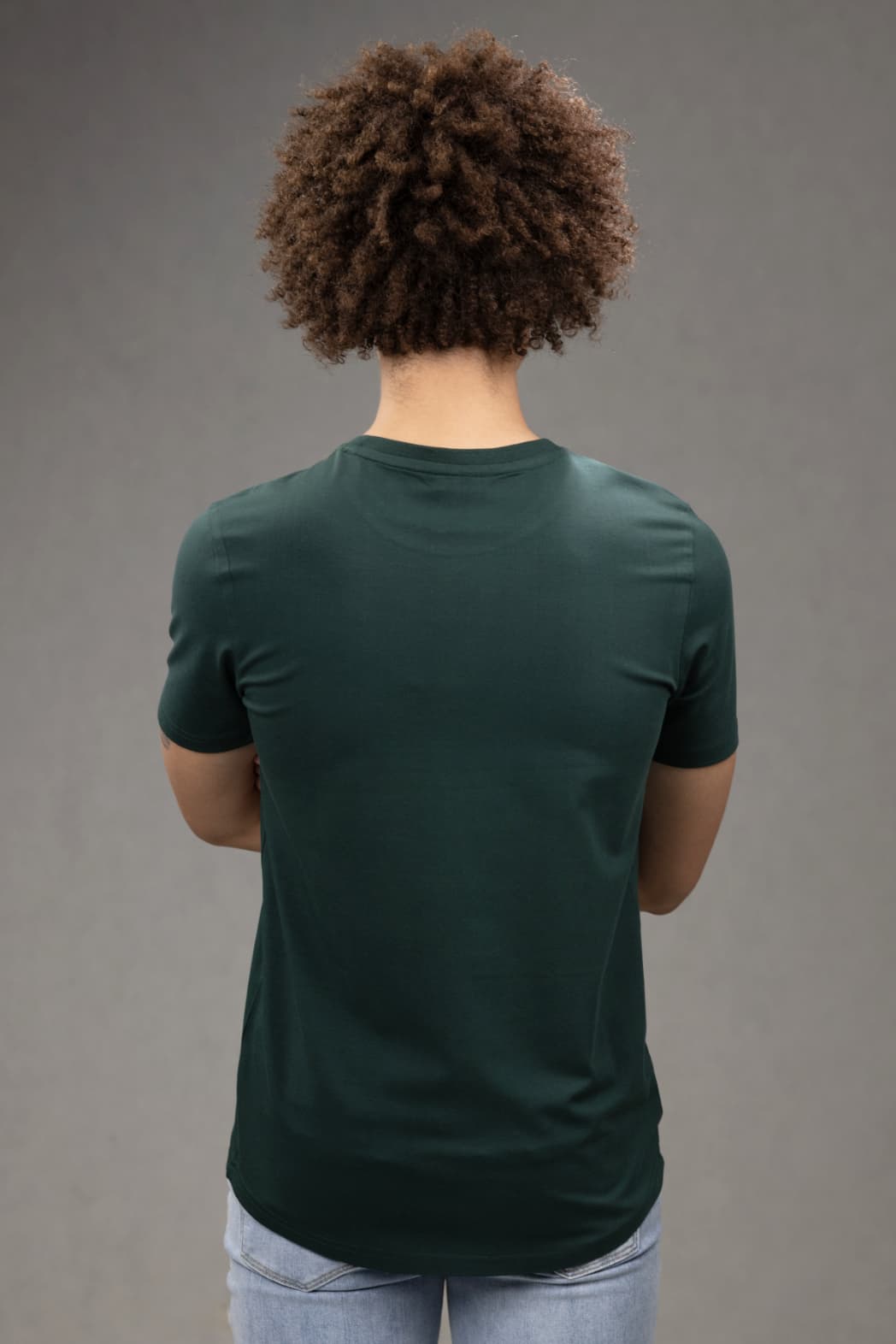 Crew Neck Slim fit T-Shirt in Green