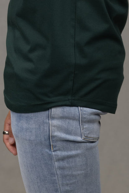 Crew Neck Slim fit T-Shirt in Green