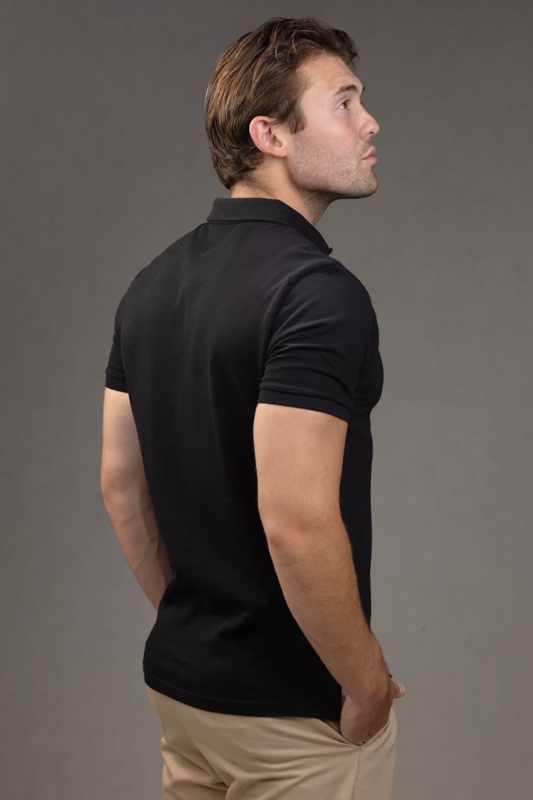 Polo Slim fit Shirt in Black