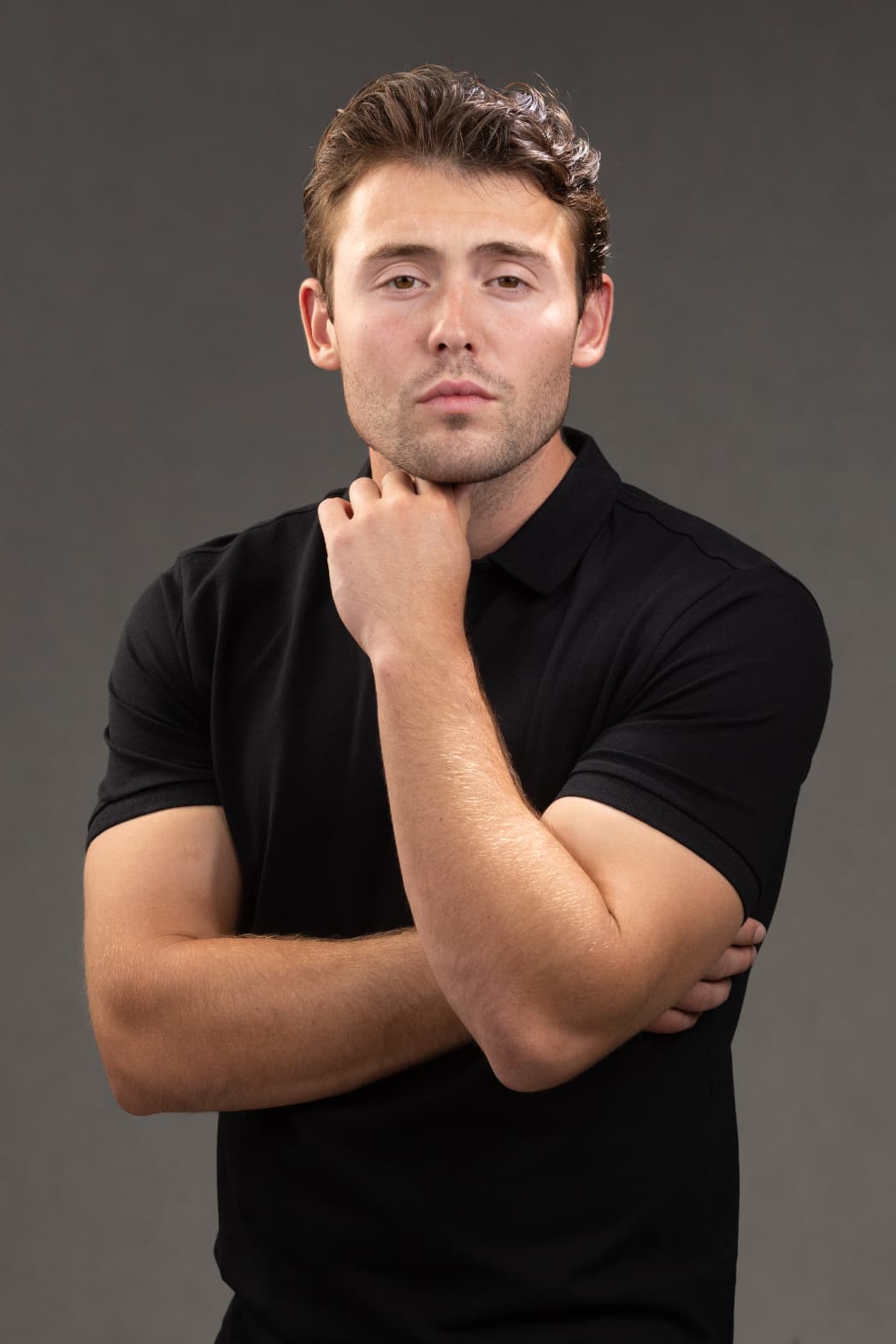 Polo Slim fit Shirt in Black