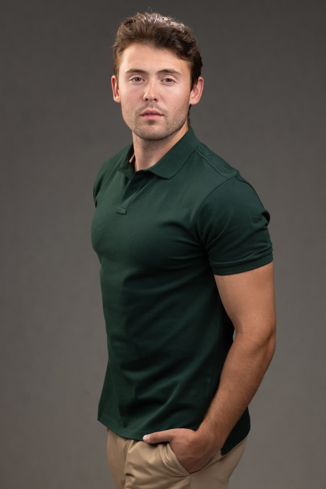 Polo Slim fit Shirt in Green