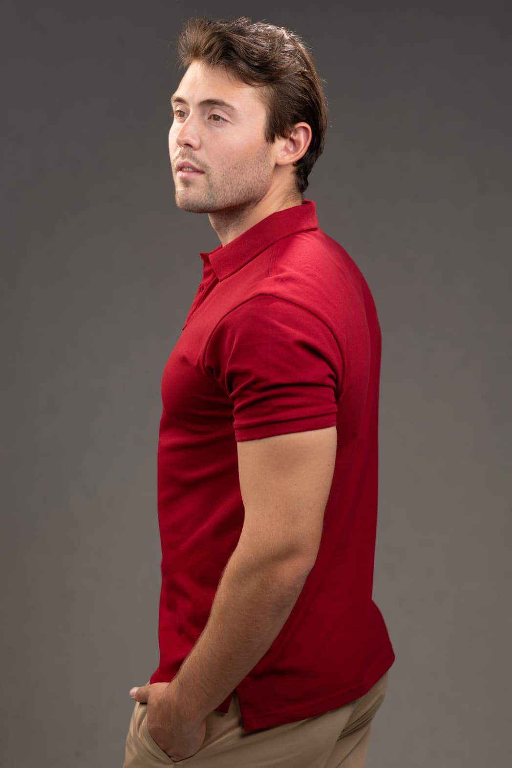 Polo Slim fit Shirt in Red