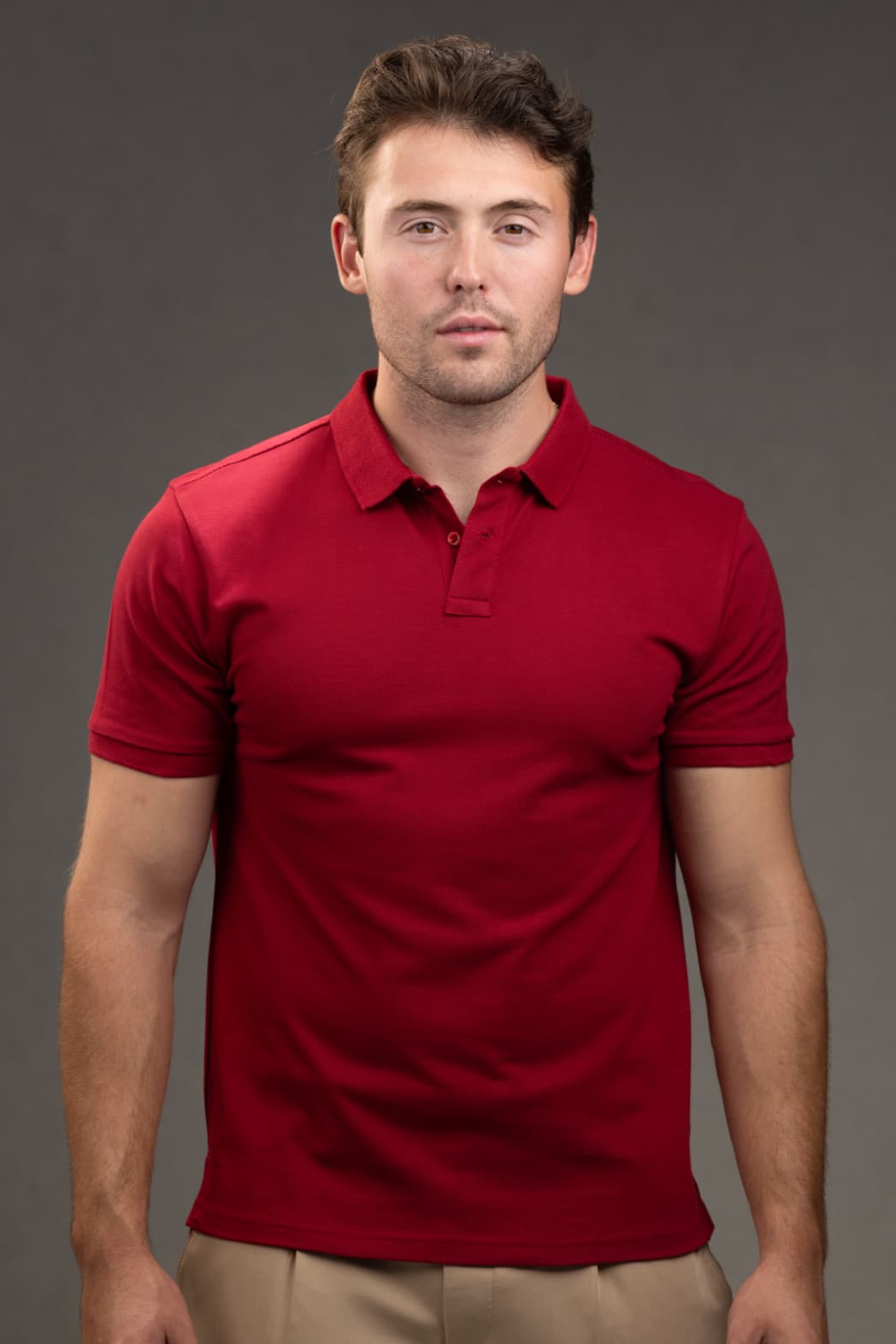 Polo Slim fit Shirt in Red